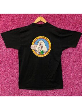 Pink Beaver Atraxion Wear Graphic Design T-Shirt Large
